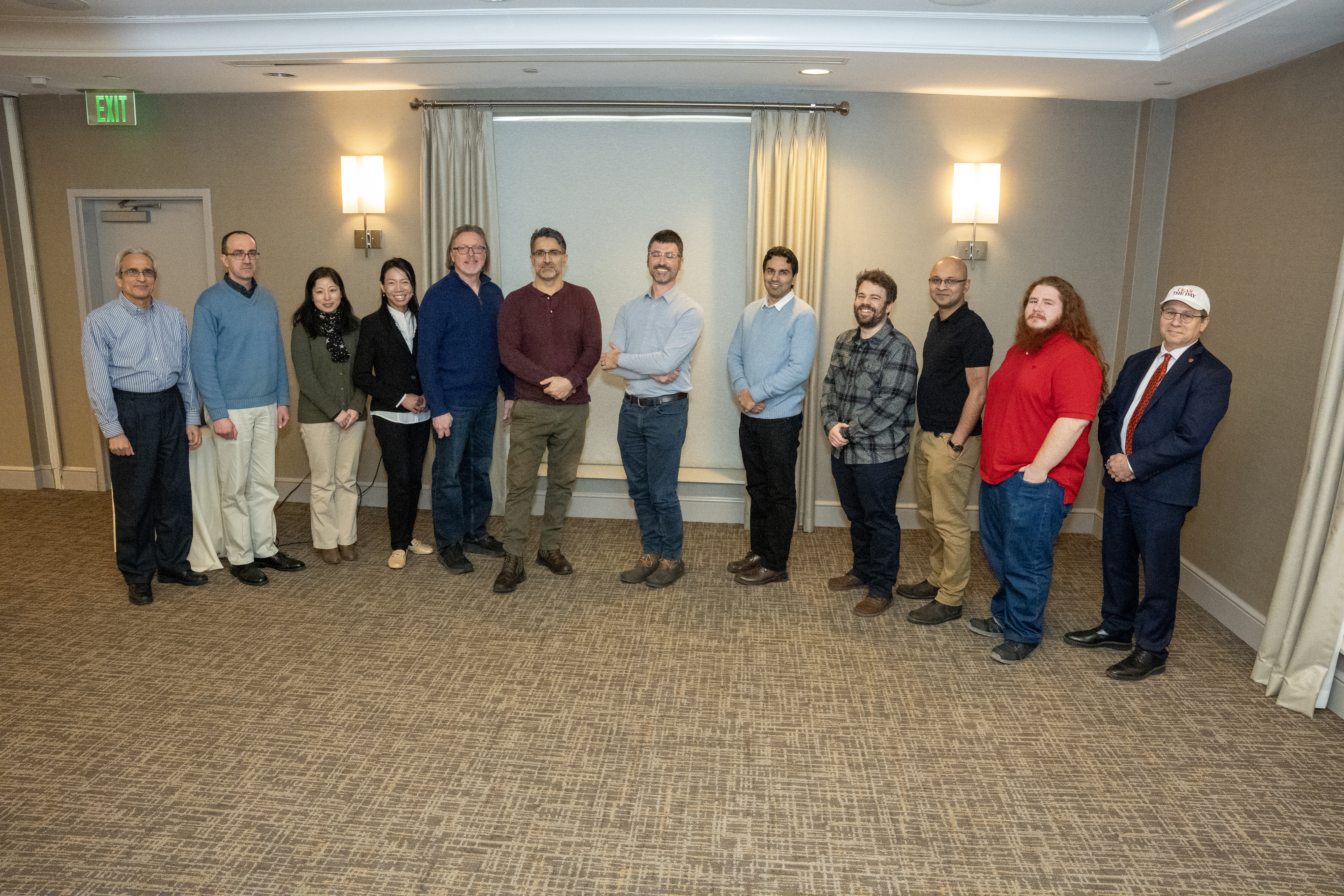 CS faculty pose at first annual CEAS awards ceremony.