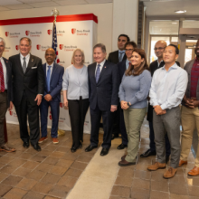 Senator Gillibrand with Stony Brook faculty and students