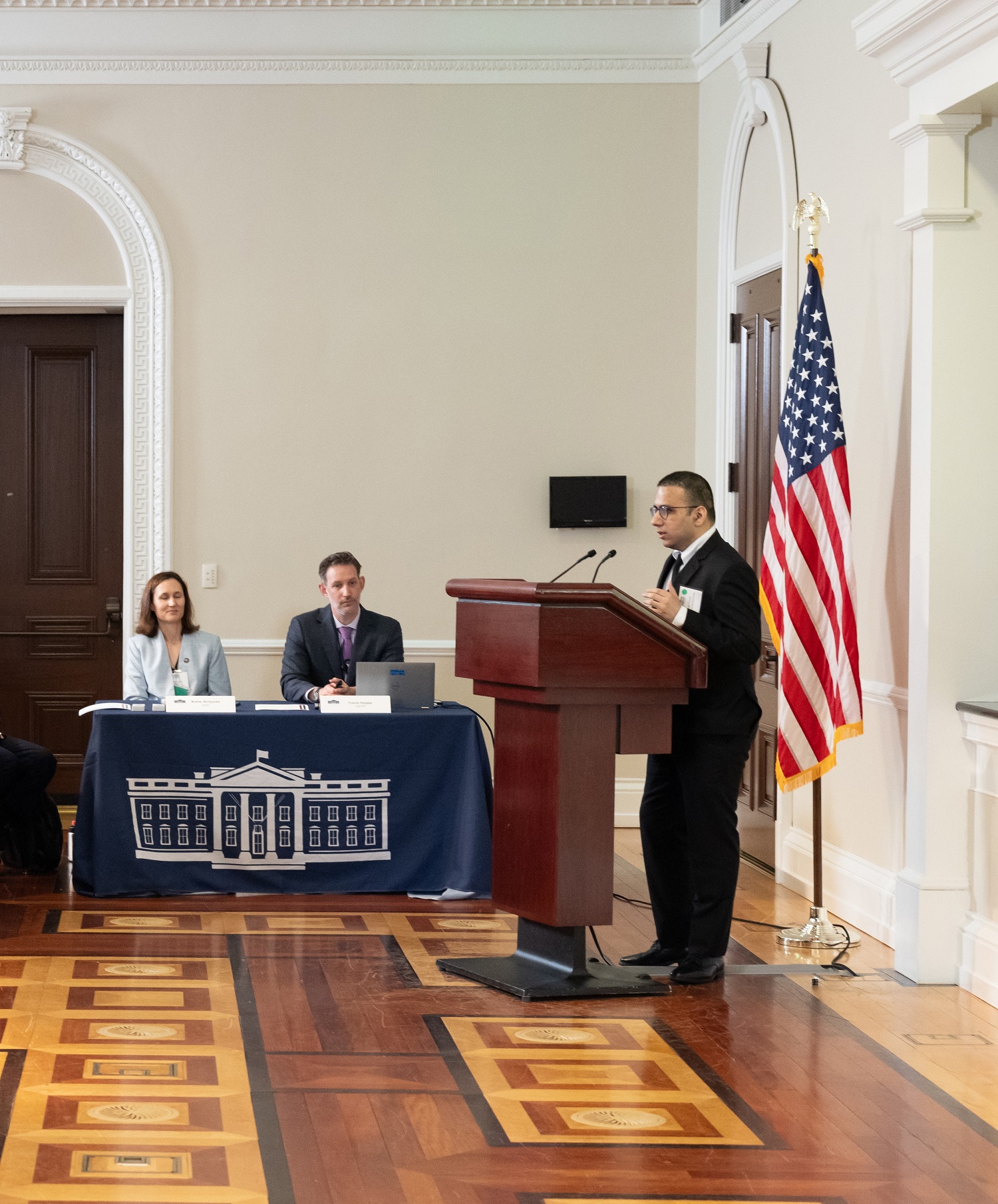 Stony Brook Researcher Harsh Trivedi presents at the White House